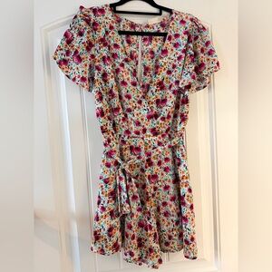 Altar'd State Colorful Floral Romper